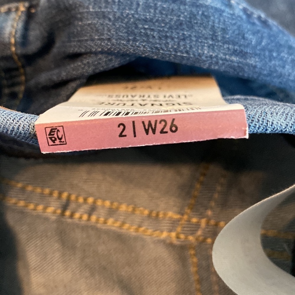 Signature by Levi Strauss Simply Stretch Pull on Super Skinny Jeans Size 2 W 26 - Picture 9 of 13